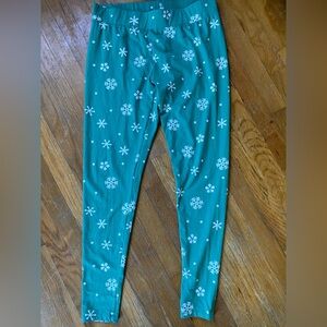 Snowflake Print Leggings